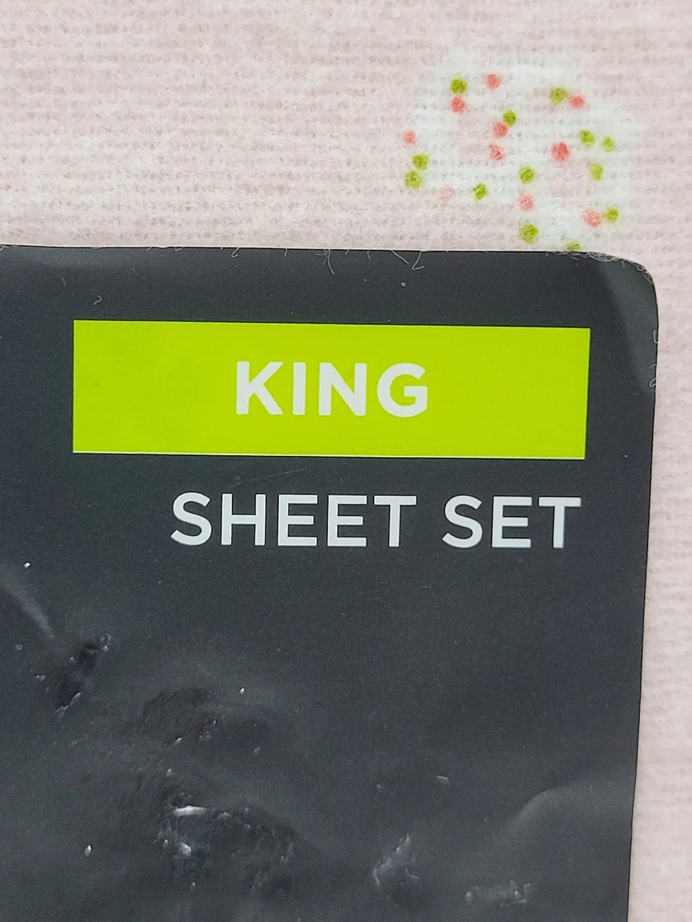 Cuddl Duds Heavyweight  Cotton Flannel Sheet Set Pink Candy Print KING Size NEW